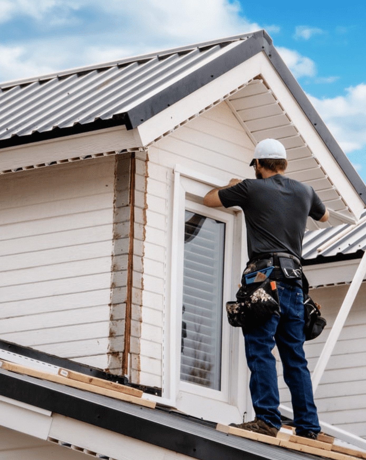 Man On Roof